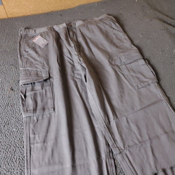 Boulder Creek Trading Cargo Pants Big Tall Mens Size 44 40L Gray   Cotton Chino - Picture 2 of 7